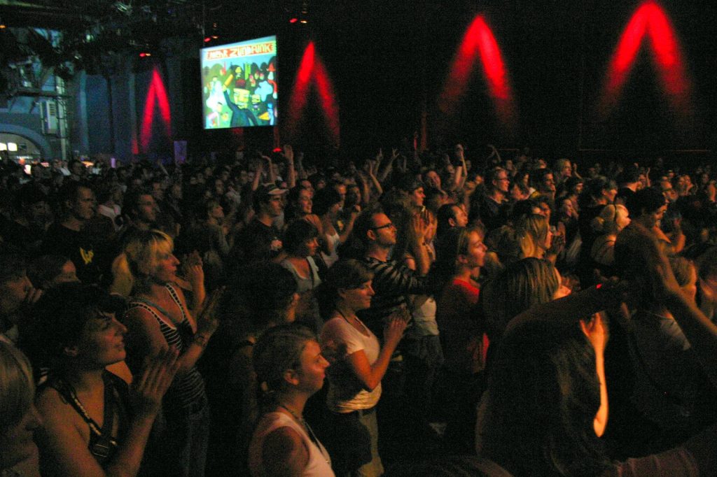 Backsteinfassade der Muffathalle in München
